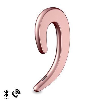 Auricular Manos Libres Bluetooth B-18. Micrófono de alta calidad Oro Rosa