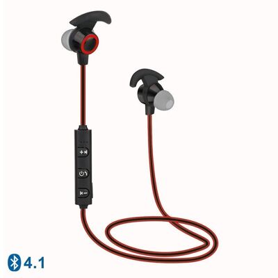 9S Sports Bluetooth Headphones Red