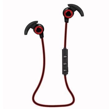 Écouteurs Bluetooth Sport 9S Rouge 2