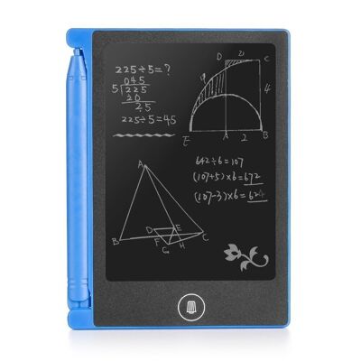 Tablette d'écriture et de dessin LCD portable de 4,4 pouces Bleu