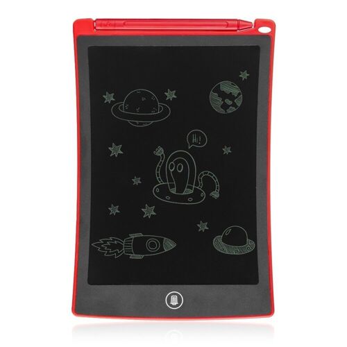Tableta LCD portátil de dibujo y escritura de 8,5 pulgadas Rojo