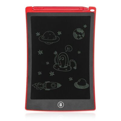 Tavoletta da disegno e scrittura LCD portatile da 8,5 pollici rossa