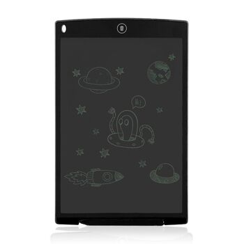 Tablette d'écriture et de dessin LCD portable de 12 pouces, noir 1