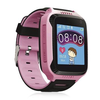 DAM Montre intelligente GPS spéciale pour enfants, avec caméra, fonction de suivi, appels SOS et réception d'appels 3x1x5 Cm. Couleur rose 2