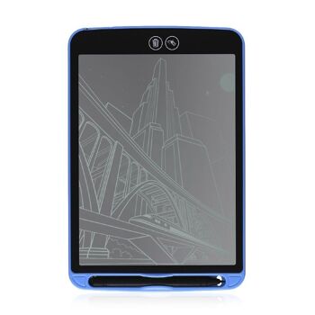 Tablette d'écriture et de dessin LCD portable de 12 pouces avec effacement sélectif et verrouillage d'effacement bleu 1