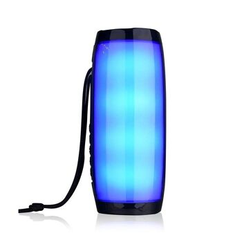 Haut-parleur portable TG-157 Bluetooth 4.2 avec lumières LED dynamiques. Le noir 2