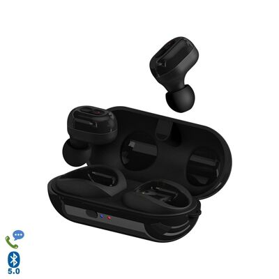 Auriculares TWS N9 Bluetooth 5.0 con base de carga 350mah Negro