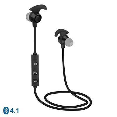 9S Sports Bluetooth-Kopfhörer Dunkelschwarz