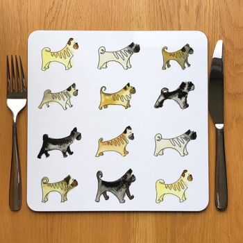 Pug placemats