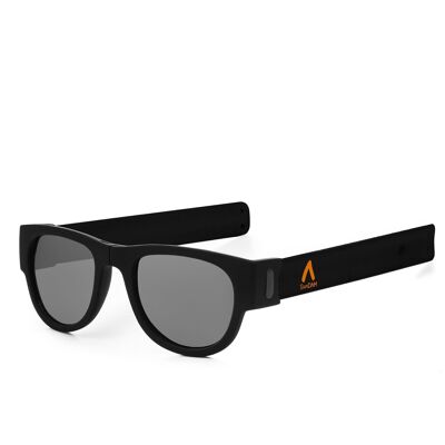 Sports sunglasses, folding and rolling UV400 Black