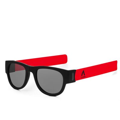 Sports sunglasses, folding and rolling UV400 Red