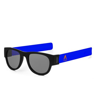 Sports sunglasses, folding and rolling UV400 Blue