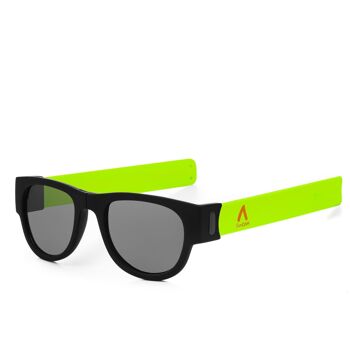 Lunettes de soleil sport pliantes et roulantes UV400 Vert 1