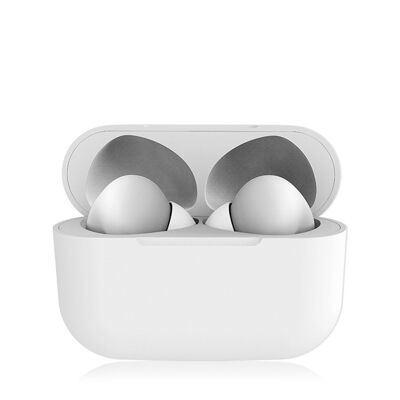 InPods 13 Simple Bluetooth 5.0 Touch Headphones with Charging Dock, Auto Sync with Popup Window White