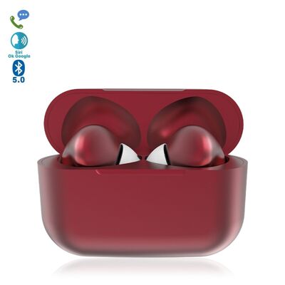 InPods 13 Eleven Casque tactile Bluetooth 5.0 avec station de charge, synchronisation automatique avec fenêtre contextuelle marron