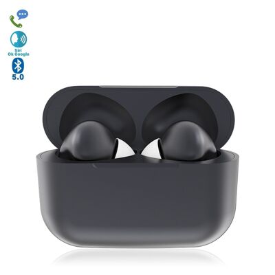 InPods 13 Eleven Pro Bluetooth 5.0 Touch Headphones with Charging Dock, Auto-Sync with Pop-up Window Dark Gray