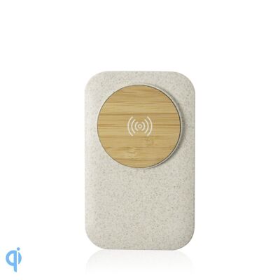 Claudix Qi wireless charger wheat cane Taupe