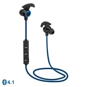 Casque Sport Bluetooth 9S Bleu 1