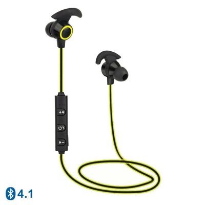 Auriculares Bluetooth Deportivos 9S Amarillo