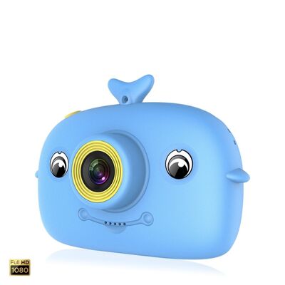 Fotocamera e videocamera per bambini X12, con giochi integrati Blu