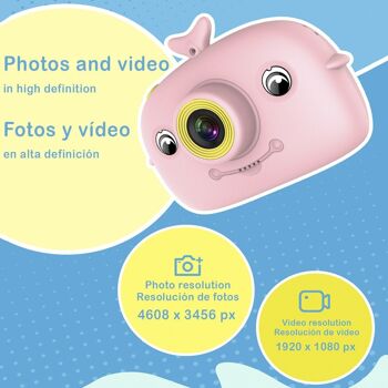 Caméra photo et vidéo pour enfants X12, avec jeux intégrés Bleu 2