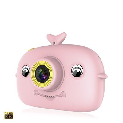 Children's camera X12 for photos and video, with built-in games Pink