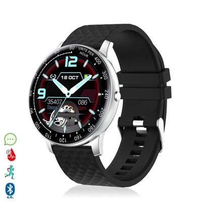 H30 multisport smart bracelet with heart rate monitor, customizable dial Black