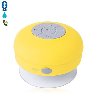Rariax Bluetooth-Lautsprecher mit Saugnapf, resistent gegen Spritzwasser, Spezialdusche Gelb