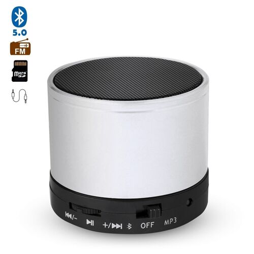 Altavoz compacto Martins Bluetooth 3.0 de 3W, con manos libres y radio FM. Blanco