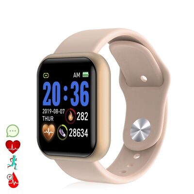 AK-Y68 smart bracelet with heart rate monitor and blood pressure Pink