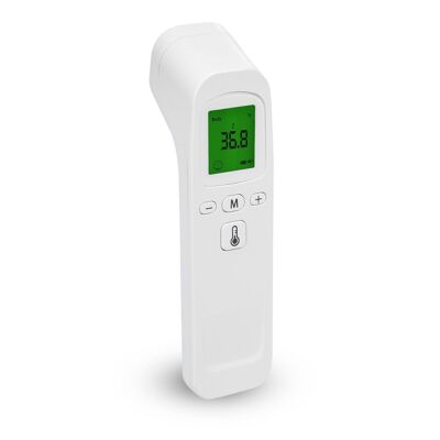 Termómetro infrarrojo sin contacto HG02 V1. Modo temperatura corporal y de objetos. Blanco