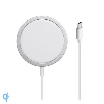 Chargeur magnétique pour iPhone 12 / 12Pro. Compatible avec la charge sans fil Qi conventionnelle. Gris 1