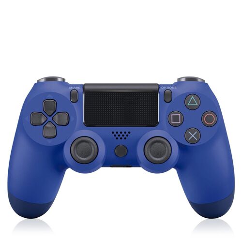 Mando inalámbrico con vibración compatible con PS4. Funciones completas. Azul