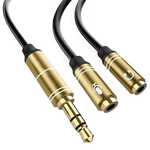 Cable Audio Equip Mini Jack 3.5mm Hembra A 2 Jack 3.5mm Macho