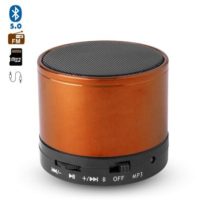 Altoparlante compatto Martins Bluetooth 3.0 3W, con vivavoce e radio FM. Arancia
