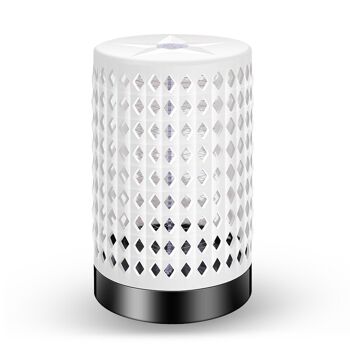 Attrape-moustiques électrique, avec lumière led. Tuez les moustiques par décharge électrique. Maya sécurité externe. Blanc 1