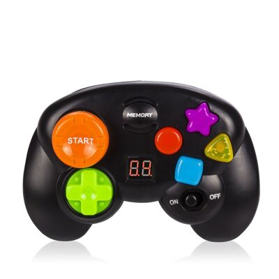 BrainTraining. Interactive control with counter, lights and sound. Memory, skill and intelligence training game. Multicolored
