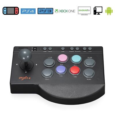 Joystick gaming arcade controller for PS3 / PS4 / Xbox One / PC / Android. Black