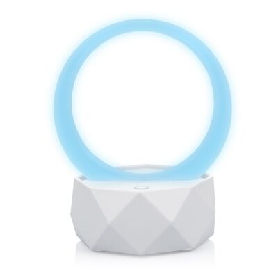 Y1 Bluetooth 5.0-Lautsprecher mit RGB-LED-Umgebungslichtring. Weiß