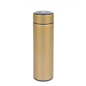 Thermos de sport 500 ml avec indicateur de température intelligent. Bouteille d'eau isolée sous vide, jusqu'à 12 heures de maintien de la chaleur. Prié 1