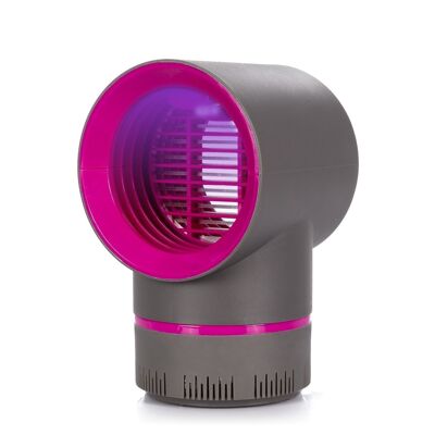 Atrapa mosquitos eléctrico G222, con luz led UV y aspirador. Mata mosquitos por descarga eléctrica. Negro