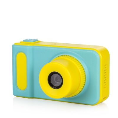 Photo and video camera for children with games Yellow