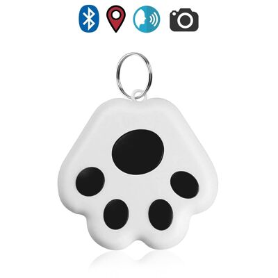 Localizador PAW Bluetooth 4.0 multifunción, con indicador GPS de última localización. Para mascotas, llaves, maletas, etc. Negro