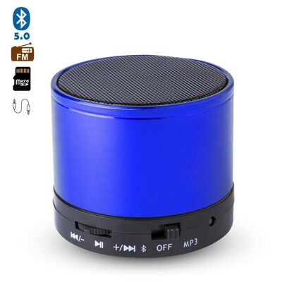 Martins Bluetooth 3.0 3W Kompaktlautsprecher, mit Freisprecheinrichtung und UKW-Radio. Blau