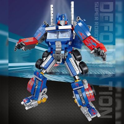 Robot convertible into a truck, 833 pieces. You will be able to build another 6 models of vehicles and robots. Blue