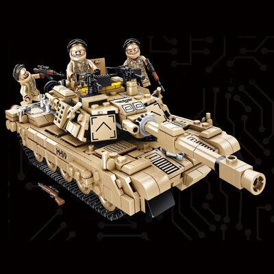 Robot convertible into a combat tank, 810 pieces Beige