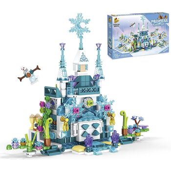 Château de glace 12 en 1, avec 554 pièces. Construisez 12 modèles individuels avec 2 formes chacun. Multicolore 3