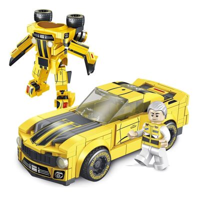 Camar racing car 232 pieces. Yellow