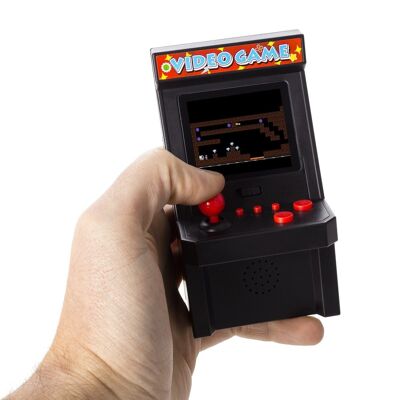 Consola arcade, mini máquina recreativa portátil, con 240 juegos. Pantalla 2,2 LCD. Negro