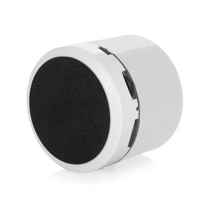 Haut-parleur compact Viancos Bluetooth 3.0 3W, avec lumière LED, mains libres et radio FM. Blanc